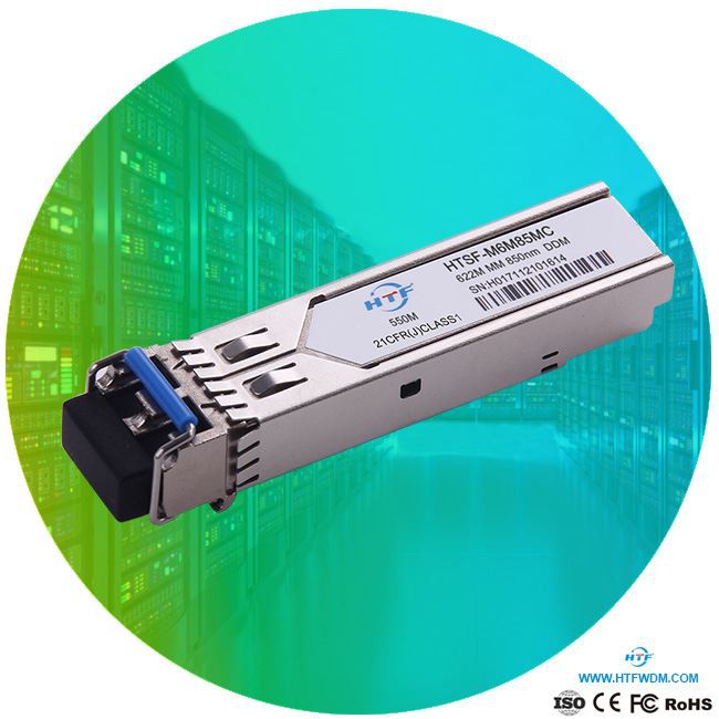 Compatible 622M 850nm MMF SR 550meter LC Optic Transceiver